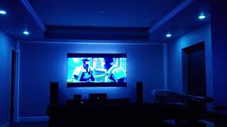 Quick Philips Hue Sync Box media room demo [upl. by Ycaj641]