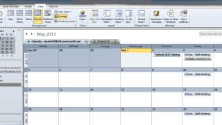 Outlook 2010 Multiple Calendar Viewing Options [upl. by Nitfa654]