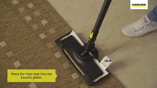 Karcher EasyFix Steam Cleaner  Using the Carpet Glider [upl. by Edward]