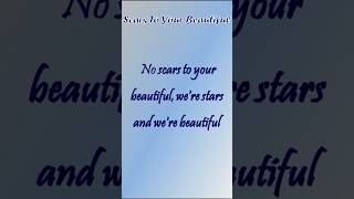 Alessia Cara  Scars To Your Beautiful Lyrics shorts lyrics scarstoyourbeautiful alessiacara [upl. by Boot]