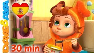 🍭 Johny Johny Sí Papá y Más Canciones Infantiles  Canciones para Niños de Dave y Ava 🍭 [upl. by Schoof396]