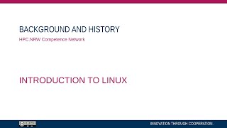 Introduction to Linux in HPC Part 0114  Background and History [upl. by Niala]