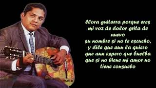 CUANDO LLORA MI GUITARRA JULIO JARAMILLO  LETRA [upl. by Neron708]