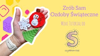 Zrób Sam na szydełku ☆ Ozdoby Świąteczne ☆ tutorial krok po kroku [upl. by Alvan351]