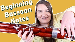 How to Play Beginning Bassoon Notes amp Fingerings Great for Band Class [upl. by Destinee]