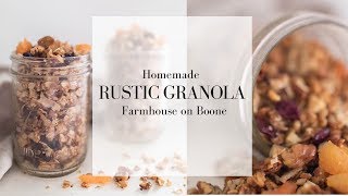 Rustic Granola  Homemade Granola Recipe with Honey  HOW TO MAKE GRANOLA FROM OATS [upl. by Sum539]