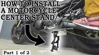 Kawasaki Motorcycle Centerstand Installation [upl. by Acireh]