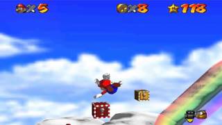 Super Mario 64 Walkthrough  Wing Mario over the Rainbow [upl. by Lari]