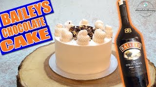 Baileys Chocolate Cake  Easy Irish Cream Cake Recipe [upl. by Celestia]