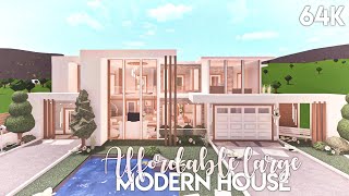 Affordable Large Modern House  Bloxburg Build [upl. by Divd53]