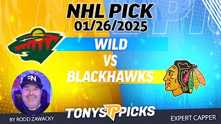 Minnesota Wild vs Chicago Blackhawks 12625 NHL Pick Prediction [upl. by Mogerly142]