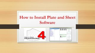 How to Install Plate and sheet software [upl. by Gavrilla]