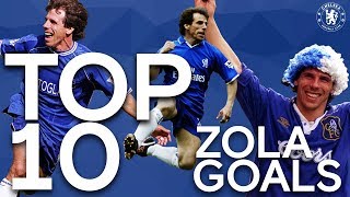 Top 10 Gianfranco Zola Goals  Chelsea Tops [upl. by Amadus]