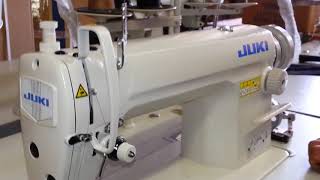 Tension lesson on Juki DDL series lockstitch sewing machine [upl. by Aihsiym73]