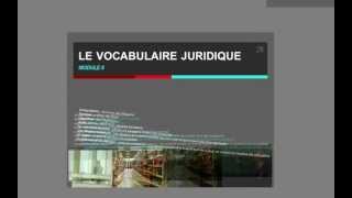 LE VOCABULAIRE JURIDIQUE [upl. by Burny548]