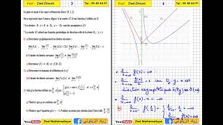 4  Limites Et Continuités Lecture Graphique Bac Math Science  Technique [upl. by Ieppet22]