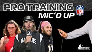 MICED UP  NFL Punters train during Pro Week [upl. by Paul]