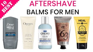 10 Best Aftershave Balms  Top PostShave Balm for Men to Calm and Soften the Skin from Razor Bumps [upl. by Cesya]