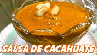 Receta de Salsa de Cacahuate  Sabrosa y Fácil de Preparar  Gloria en la Cocina [upl. by Danyelle]