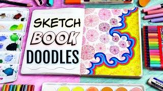 4 WAYS TO FILL YOUR SKETCHBOOK  Drawing amp Doodle Ideas [upl. by Eseerehs654]