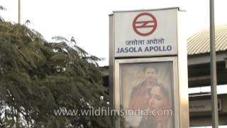 Elevated Jasola Apollo metro station Delhi [upl. by Dosi]