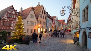 Rothenburg Ob Der Tauber The Most Wonderful Medieval Christmas Town in Germany 4K 50p [upl. by Epul]