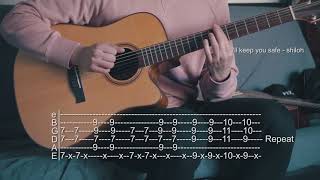 How To Play Ill Keep You SafeSave Room  Shiloh  Guitar Tabs [upl. by Epoillac]