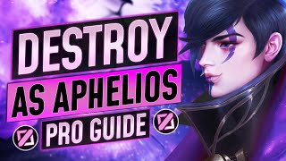 The FULL GUIDE to Aphelios  Guns Combos Matchups Laning and Tips  LoL Guide [upl. by Harrat]