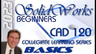 E1 SolidWorks 2023  Basic Modeling for Beginners Tutorial with Training Guide  Tips [upl. by Hillel]