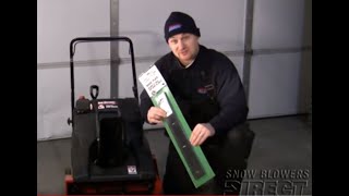 How to Adjust a Snow Blower Scraper Blade [upl. by Darton685]