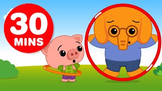 🐥 Plim Plim ♫ CARTOONS for Kids ♫ Full Episodes ♫ Hula Hoop 30 Min [upl. by Anilag]