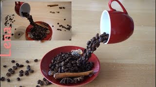 Geschenk Idee v𝗼𝗻 𝗟𝗲𝗻𝗮 ☕️ Schwebende Tasse mit Kaffee ☕️ Floating cup of coffee DIY ☕️ Парящая чашка [upl. by Camm]