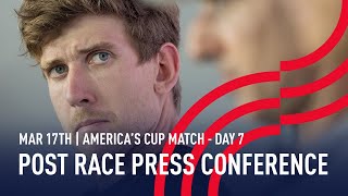 The 36th America’s Cup  Post Race Press Conference Day 7 [upl. by Thirzia]