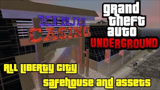 GTA Underground  All Safehouse and Assets in Liberty City [upl. by Ydneh585]