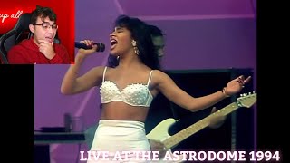 REACTING TO SELENA  AMOR PROHIBIDO ASTRODOME 1994 [upl. by Htebharas]