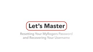 How to Recover and Reset Your MyRogers Username and Password [upl. by Gokey]