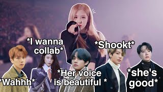 Kpop idols being vs Rosés vocals [upl. by Crisey]