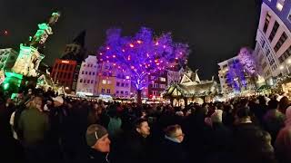 Köln Weihnachtsmarkt Heumarkt Neumarkt Alter Markt Roncalliplatz Dom [upl. by Hunger]