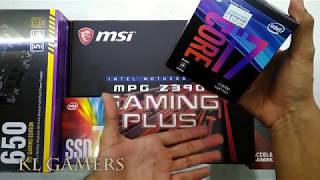 intel Core i7 8700 msi MPG Z390 GAMING PLUS intel SSD7 Hyper 212 LED GAMING FREAK XV100G Build [upl. by Geri]