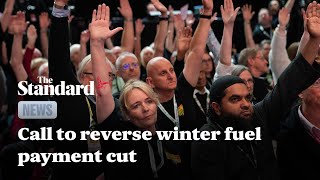 Labour conference backs call to reverse winter fuel payment cut [upl. by Gathers]