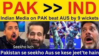 😍 Indian media beautiful reaction today match Pakistan win  Vikrant Gupta on Pakistan Win vs AUS [upl. by Ydrah]