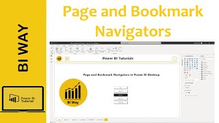 Page and Bookmark Navigators in Power BI [upl. by Astrahan]