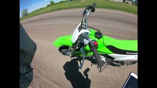 2020 Kawasaki KLX 110L Top Speedrun [upl. by Oluap]