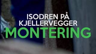 Montering av ISODREN plater på kjellervegger [upl. by Gentry]