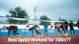 This is one of the best workouts for 100m sprinters🚀 [upl. by Anialem]