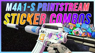 M4A1S Printstream Sticker Combos  Best M4A1S Printstream Sticker Combinations [upl. by Attelocin]