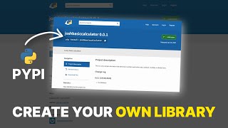 Create Package amp Publish your OWN Python Library [upl. by Petty]