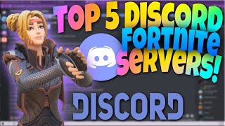 Top 5 BEST Discord Servers For Fortnite That YOU Can Join Pro Scrims Memes Free Advertising [upl. by Frendel]