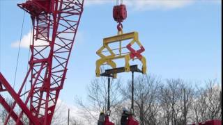 Mazzella Lifting Technologies  Engineered BelowTheHook Lifter Load Test [upl. by Ruelle]