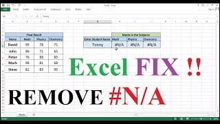 Remove the NA Error from VLOOKUP in Excel [upl. by Strohbehn164]